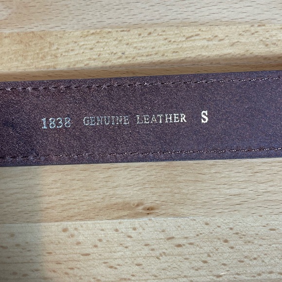 Women’s Leather Ring Buckle Floral Embossed Western Turquoise Belt Size Small - Picture 6 of 7